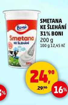 SMETANA KE ŠLEHÁNÍ 31% BONI, 200 g
