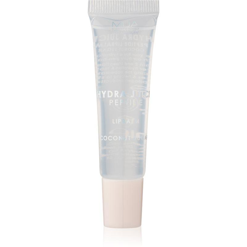 MUA Makeup Academy Hydra Juice Peptide Lip Balm hydratační balzám na rty pro lesk vůně Coconut Sugar 10 ml
