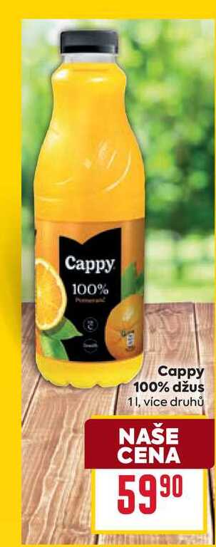 Cappy 100% džus 1l