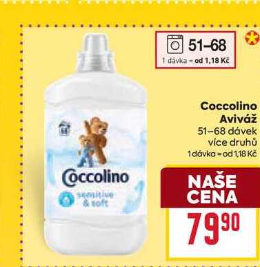 Coccolino Aviváž 51-68 dávek 