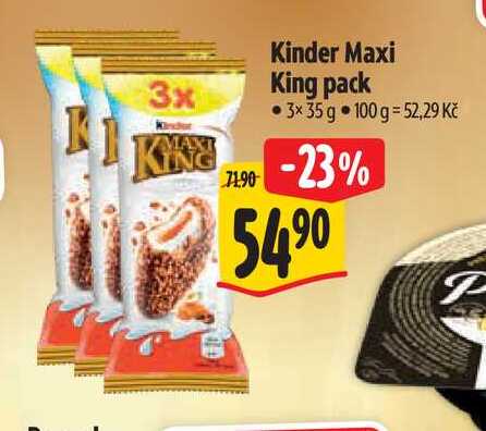  Kinder Maxi King pack  3x35 g  