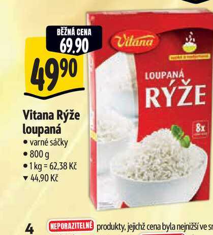  Vitana Rýže loupaná - varné sáčky 800 g  