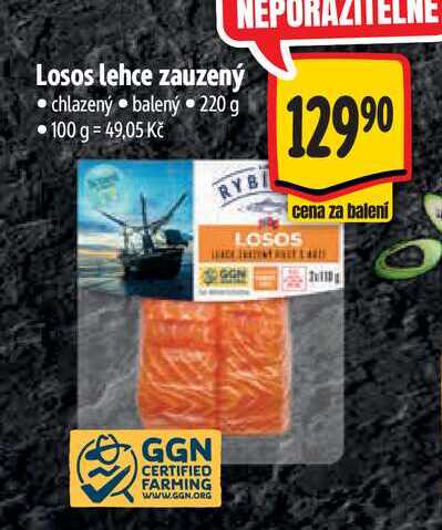 Losos lehce zauzený  220 g