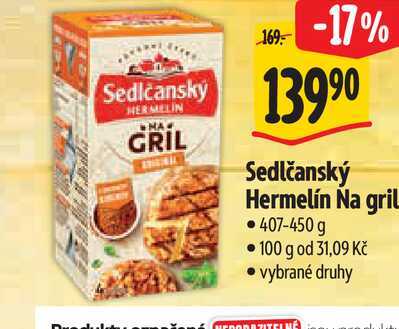   Sedlčanský Hermelín Na gril  407-450 g 