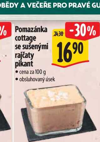  omazánka cottage se sušenými rajčaty pikant  