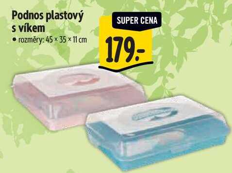 Podnos plastový s víkem