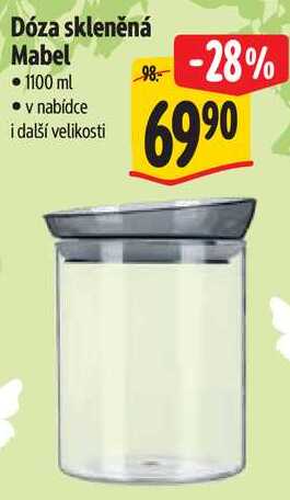 Dóza skleněná Mabel 