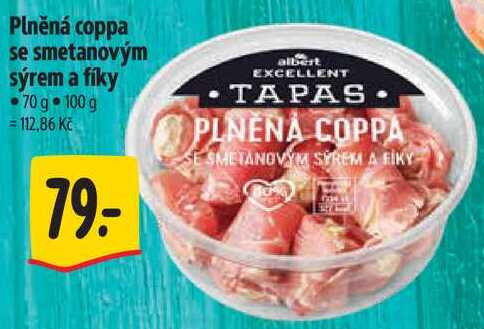 Plněná coppa se smetanovým sýrem a fíky, 70 g 