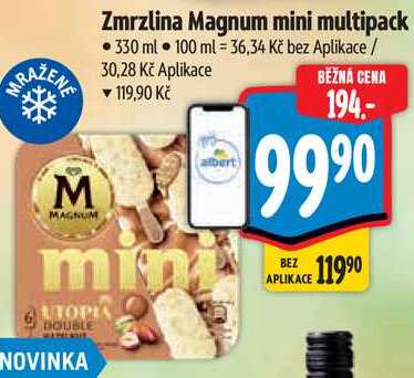 Zmrzlina Magnum mini multipack, 330 ml  