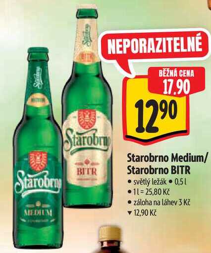Starobrno BITR, 0,5 l