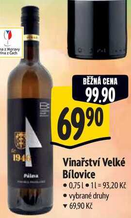 Vinařství Velké Bílovice, 0,75 l