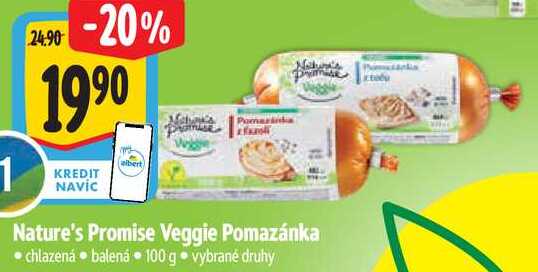 Nature's Promise Veggie Pomazánka, 100 g