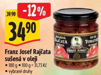 Franz Josef Rajčata sušená v oleji, 180 g