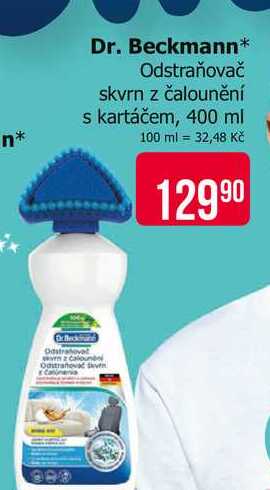 Beckmann Odstraňovač skvrn z čalounění s kartáčem, 400 ml 