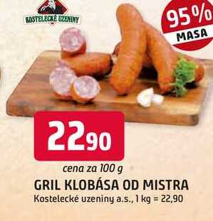 GRIL KLOBÁSA OD MISTRA 100 g