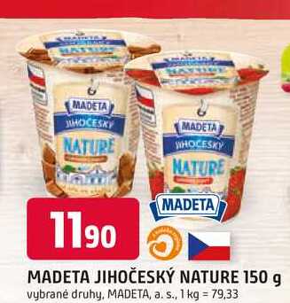 MADETA JIHOČESKÝ NATURE 150 g 