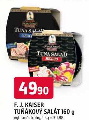 F. J. KAISER TUŇÁKOVÝ SALÁT 160 g 