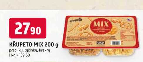 KŘUPETO MIX 200 g preclíky, tyčinky, krekry 