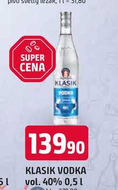 KLASIK VODKA vol. 40% 0,5 l