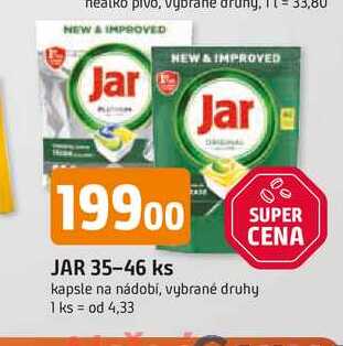 Jar kapsle na nádobí, 46ks