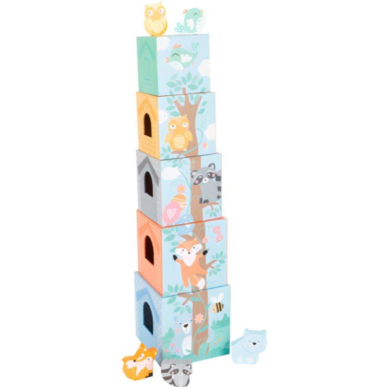 Small foot Stacking Tower Pastel Animals skládací věž 12m+ 10 ks