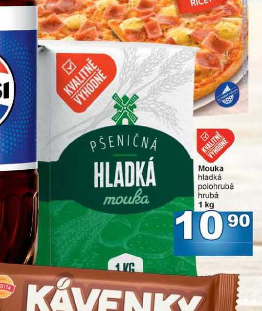 Mouka hladká polohrubá hrubá 1 kg 