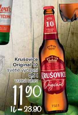 Krušovice Original 10 světlé výčepní 0,5l