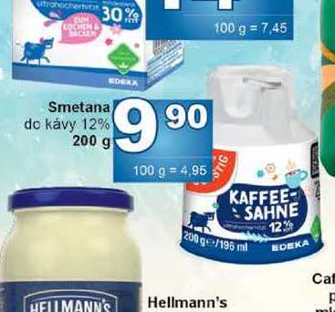 Smetana do kávy 12% 200 g 