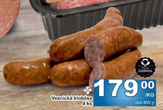 Vesnická klobása 4ks