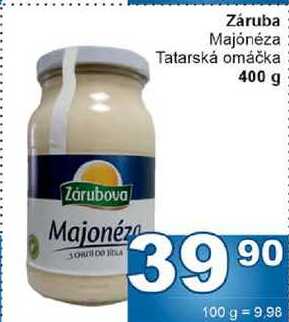 Záruba Majónéza Tatarská omáčka 400 g 