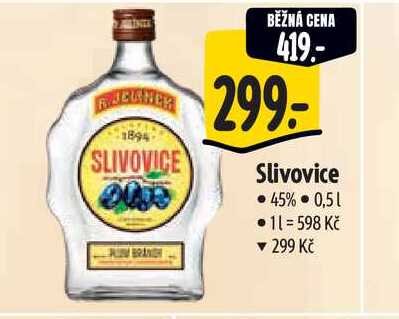  Slivovice  0,5 l