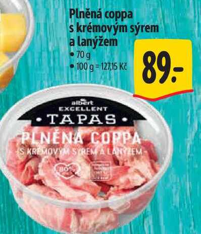 Plněná coppa s krémovým sýrem a lanýžem 70 g 