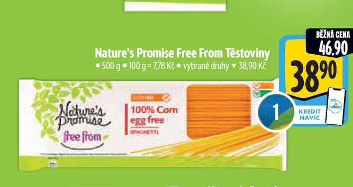 Nature's Promise Free From Těstoviny 500 g 