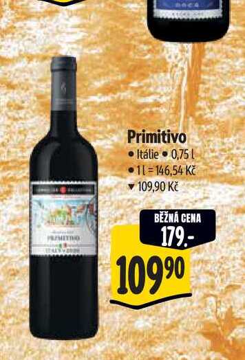  Primitivo Itálie 0,75 l
