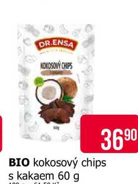 DR.ENSA kokosový chips s kakaem 60 g 