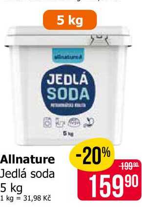 Allnature Jedlá soda 5 kg 