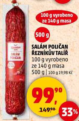SALÁM POLIČAN ŘEZNÍKŮV TALÍŘ, 500 g