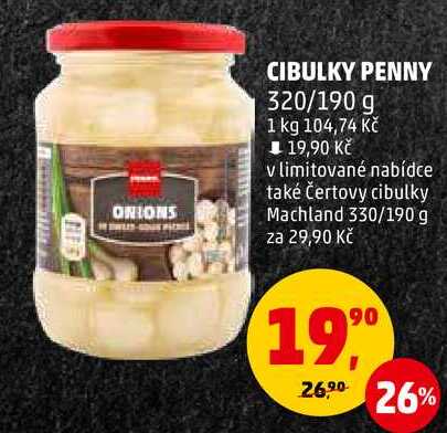 CIBULKY PENNY, 320/190 g  