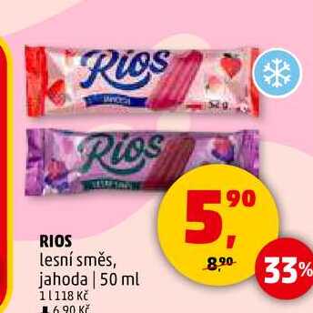 RIOS lesní směs, jahoda, 50 ml 