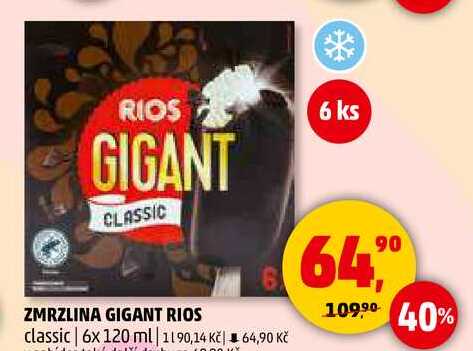 ZMRZLINA GIGANT RIOS classic, 6x 120 ml  