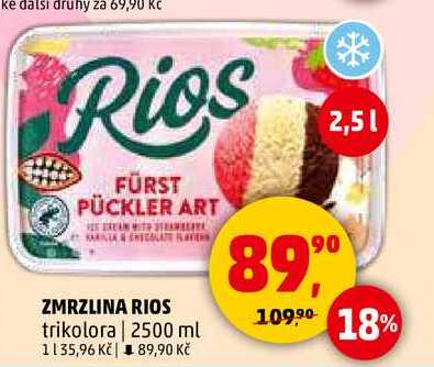 ZMRZLINA RIOS trikolora, 2500 ml