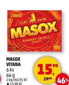 MASOX VITANA, 6 ks, 66 g 