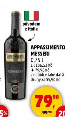 APPASSIMENTO MESSERI, 0,75 l