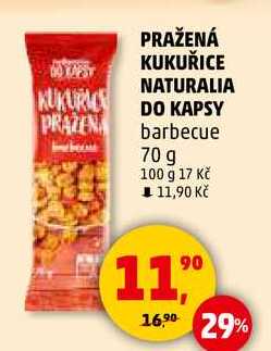 PRAŽENÁ KUKUŘICE NATURALIA DO KAPSY barbecue, 70 g 