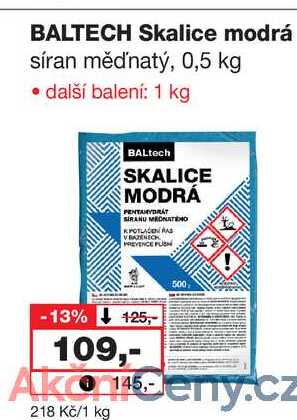 BALTECH Skalice modrá síran měďnatý, 0,5 kg  