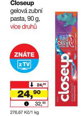 Closeup gelová zubní pasta, 90 g