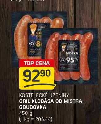 GRIL KLOBÁSA OD MISTRA,GOUDOVKA 450 g 