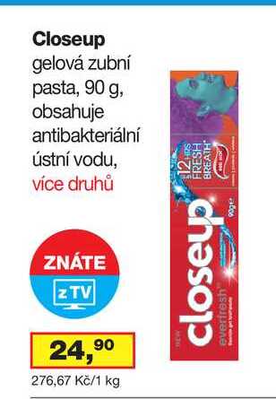 Closeup gelová zubní pasta, 90 g