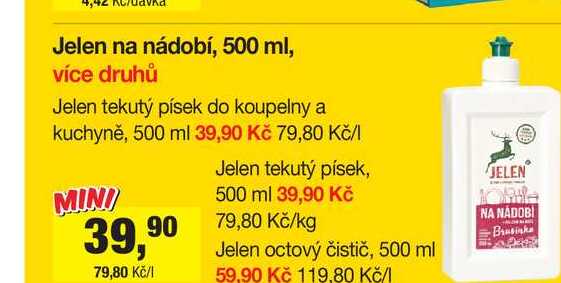 Jelen na nádobí, 500 ml, více druhů 