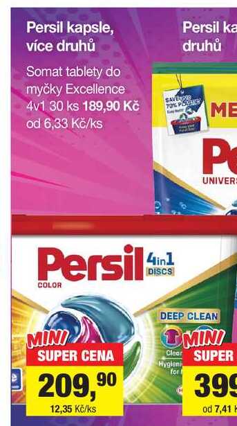 Persil kapsle 17ks, více druhů 